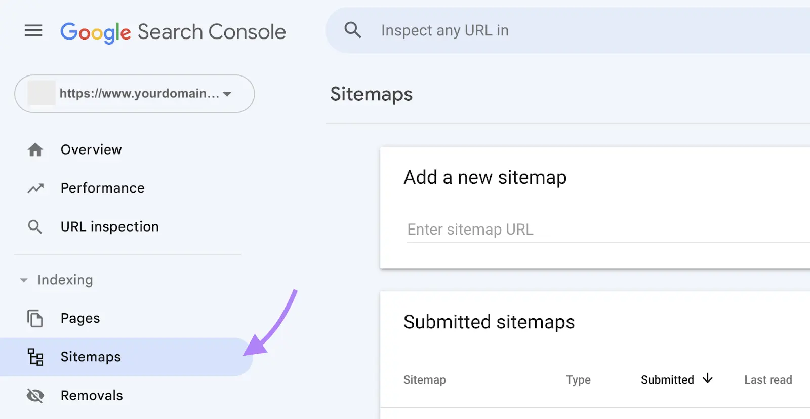 Submitting XML sitemaps