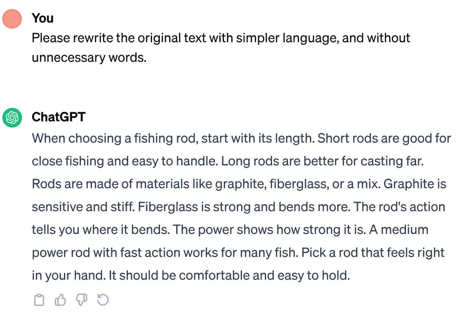 An example of a prompt asking ChatGPT to rewrite the original text with a simpler language