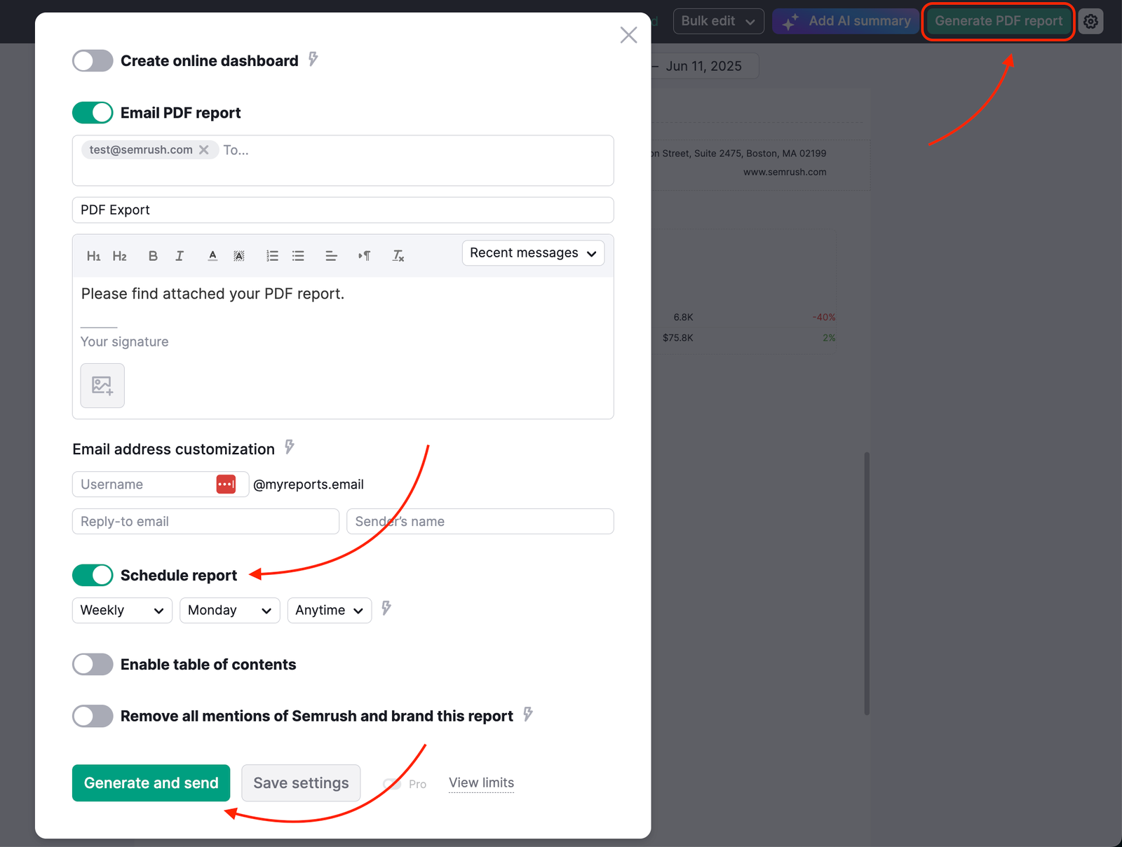 How to Automate Reporting in Semrush image 4