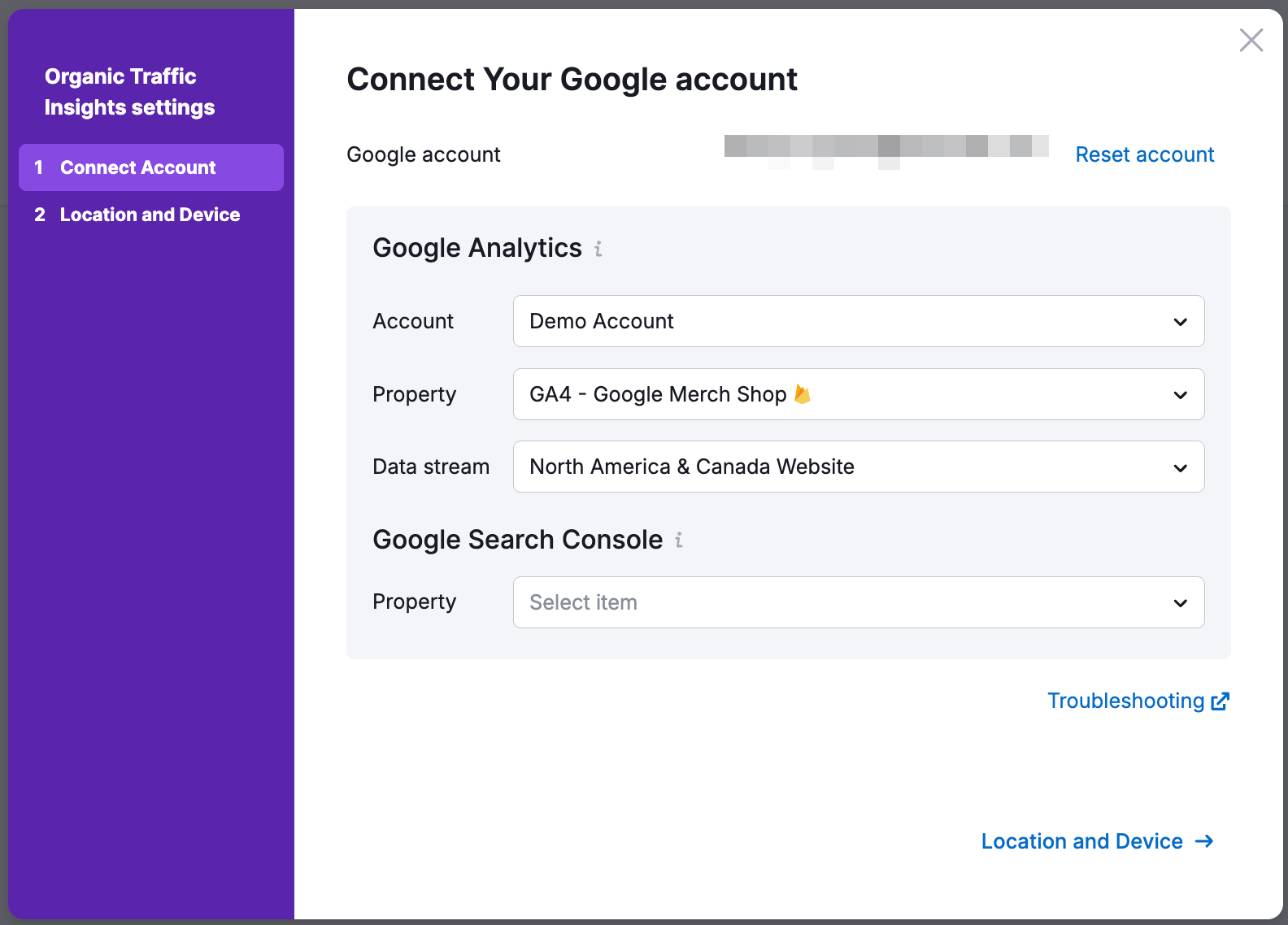 Configuring Organic Traffic Insights image 4